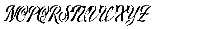 Rusty Court Script Font UPPERCASE