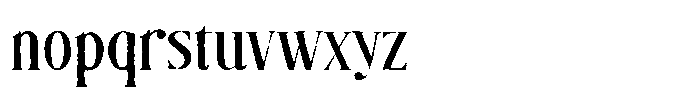 Rusty Court Serif Font LOWERCASE