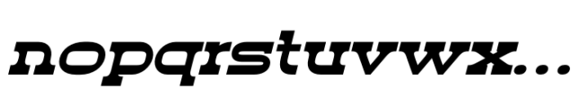 Rusty Duty Italic Font LOWERCASE