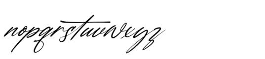 Rustyani Beauty Italic Font LOWERCASE