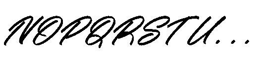 Ruthype Kongesti Italic Font UPPERCASE
