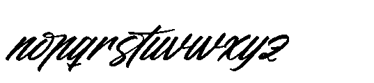 Ruthype Kongesti Italic Font LOWERCASE
