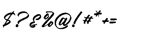 Ruthype Kongesti Regular Font OTHER CHARS