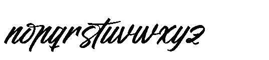 Ruthype Kongesti Regular Font LOWERCASE
