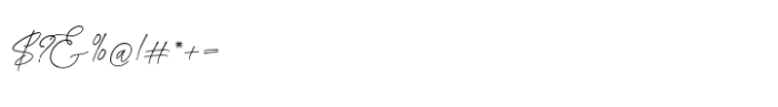 Ruttar Signature Font OTHER CHARS