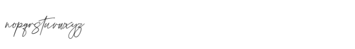 Ruttar Signature Font LOWERCASE