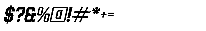 Ruxburn RUXBURN Italic Font OTHER CHARS