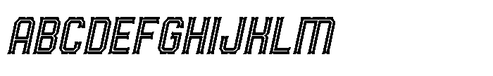 Ruxburn RUXBURN Italic Font UPPERCASE