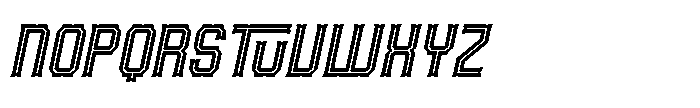 Ruxburn RUXBURN Italic Font UPPERCASE