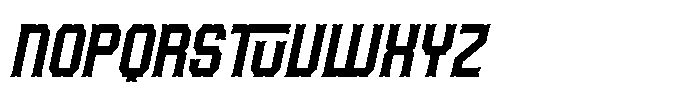 Ruxburn RUXBURN Italic Font LOWERCASE