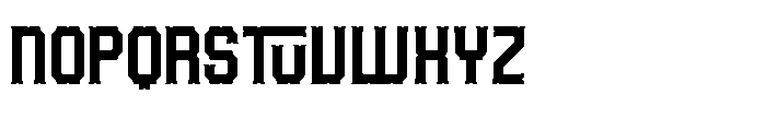 Ruxburn RUXBURN Regular Font LOWERCASE
