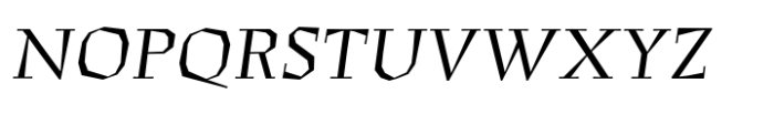 Ruzena Antikva Italic Font UPPERCASE