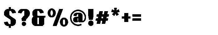 Ruzzino Black Font OTHER CHARS