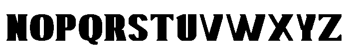 Ruzzino Black Font UPPERCASE
