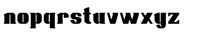 Ruzzino Black Font LOWERCASE