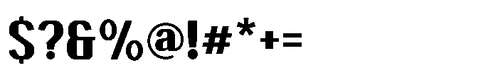 Ruzzino Bold Font OTHER CHARS