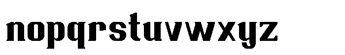 Ruzzino Bold Font LOWERCASE