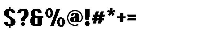 Ruzzino Extra Bold Font OTHER CHARS