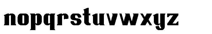 Ruzzino Extra Bold Font LOWERCASE