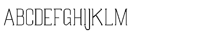 Ruzzino Extra Light Font UPPERCASE