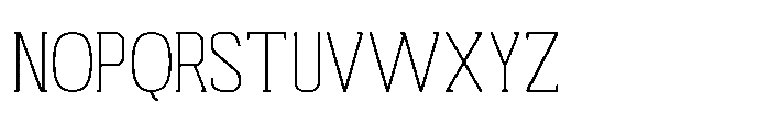 Ruzzino Extra Light Font UPPERCASE