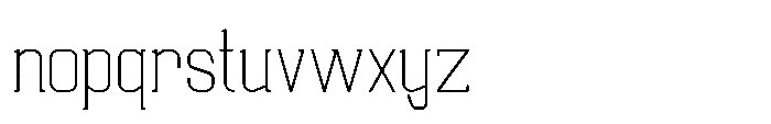 Ruzzino Extra Light Font LOWERCASE