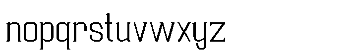 Ruzzino Light Font LOWERCASE