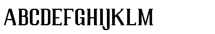 Ruzzino Medium Font UPPERCASE