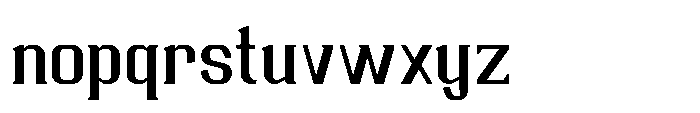 Ruzzino Medium Font LOWERCASE