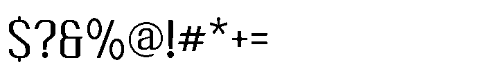 Ruzzino Regular Font OTHER CHARS