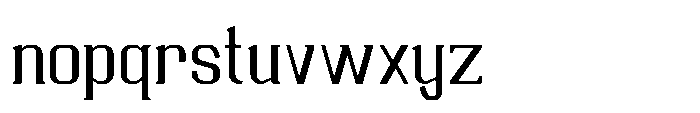 Ruzzino Regular Font LOWERCASE