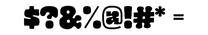 Rube Regular Font OTHER CHARS