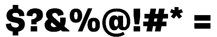 Runda Black Instance Font OTHER CHARS
