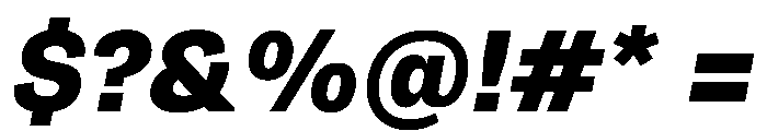 Runda BlackItalic Instance Font OTHER CHARS