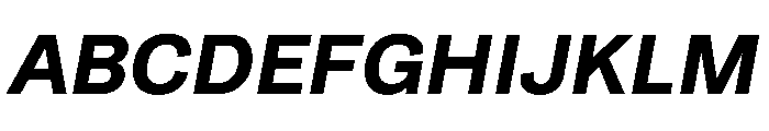 Runda BoldItalic Instance Font UPPERCASE