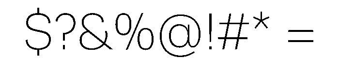Runda ExtraLight Instance Font OTHER CHARS