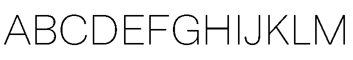 Runda ExtraLight Instance Font UPPERCASE