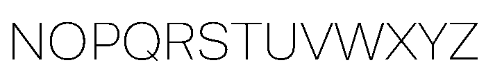 Runda ExtraLight Instance Font UPPERCASE