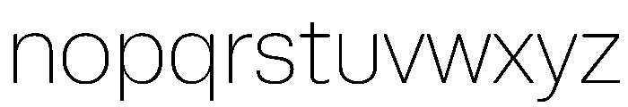 Runda ExtraLight Instance Font LOWERCASE