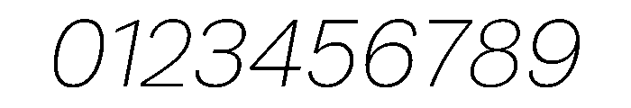 Runda ExtraLightItalic Instance Font OTHER CHARS