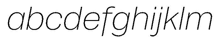 Runda ExtraLightItalic Instance FONT