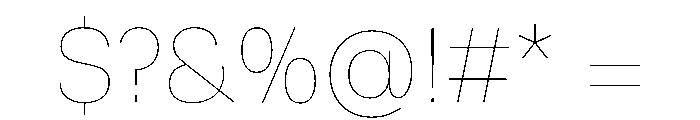 Runda Hairline Instance Font OTHER CHARS