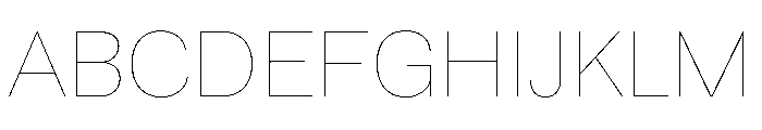 Runda Hairline Instance Font UPPERCASE