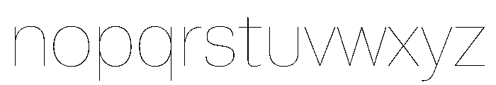 Runda Hairline Instance Font LOWERCASE