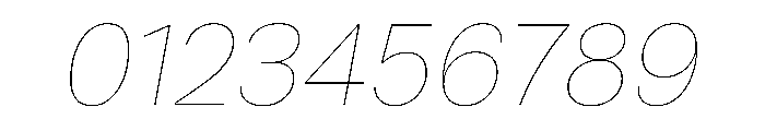 Runda HairlineItalic Instance Font OTHER CHARS