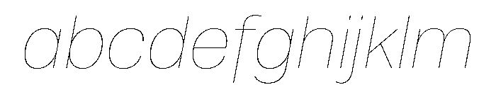 Runda HairlineItalic Instance FONT