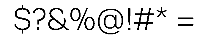 Runda Light Instance Font OTHER CHARS