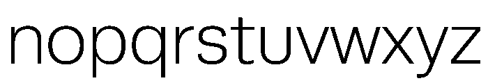 Runda Light Instance Font LOWERCASE