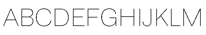 Runda Thin Instance Font UPPERCASE