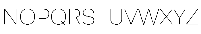 Runda Thin Instance Font UPPERCASE